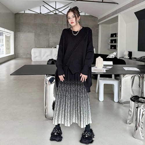 (2024봄신상) 리코 그라 패션 스커트 (LA) - 위프렌